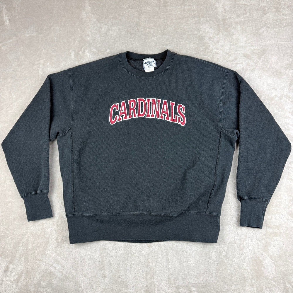 Vintage Lee Crossgrain Cardinals Sweatshirt Mens 2X Embroidered Y2K 90s Crewneck